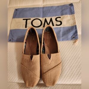 TOMS Beige Alparata Slip-on Flats